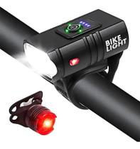 Lanterna De Bicicleta Dianteira E Traseira Bic002 Preto Lanterna De Bicicleta Dianteira E Traseira Bic002 Preto