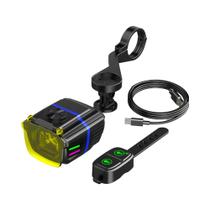Lanterna De Bicicleta Sem Fio 2200LM Com Controle Remoto, Bateria 4000mAh, Tipo-C, Liga De Alumínio,