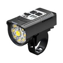 Lanterna De Bicicleta Super Brilhante Com 9 LEDs, Recarregável via USB, À Prova d'Água, Luz Para