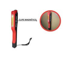 Lanterna de bolso magnetica led cob luz branca 120lm