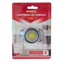 Lanterna de Cabeça Alfacell 1 Cob Ciclismo Escalada Trilhas