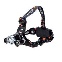 Lanterna De Cabeça Bike Recarregável Profissional Com 3 Leds T6 Cree - B Max