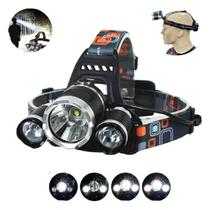 Lanterna De Cabeça Capacete Recarregável Profissional Led