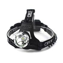 Lanterna de Cabeça Cree Led T6 1200 Lumens Zoom 2 Baterias Recarregável Carregador Veicular