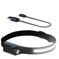 Lanterna de cabeça de LED recarregável por USB 2023 Lanterna de cabeça de LED recarregável por USB 2023