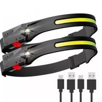Lanterna de cabeça de LED recarregável por USB Mega