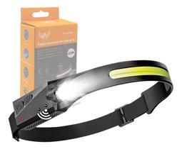 Lanterna De Cabeça Farol Super Led Cob Com Sensor AL-B1902 Lanterna De Cabeça Farol Super Led Cob Com Sensor AL-B1902