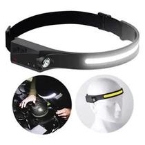 Lanterna De Cabeça Flexível LED Cob Recarregável Prova dÁgua com Sensor Fita Flexível USB Lanterna De Cabeça Flexível LED Cob Recarregável Prova dÁgua com Sensor Fita Flexível USB