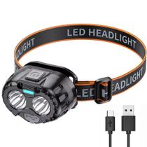 Lanterna De Cabeça Gold Sports Led Duplo