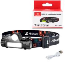 Lanterna de Cabeça LED Ajustável Carregamento USB KAPBOM - KA-L1518