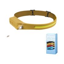 Lanterna De Cabeça LED COB Recarregável Com Sensor, 5 Modos, À Prova D'água, Tipo C, Para