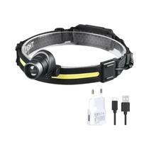 Lanterna De Cabeça LED Com 7 Modos XPE+COB, Lanterna Sensorial Para Pesca E Caça, Bateria 18650 Lanterna De Cabeça LED Com 7 Modos XPE+COB, Lanterna Sensorial Para Pesca E Caça, Bateria 18650