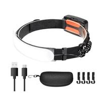 Lanterna De Cabeça LED De Alta Potência 1500LM Com Bateria De 7500mAh Recarregável via USB, Lanterna