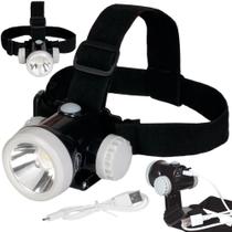 Lanterna de Cabeca Led Recarregavel 100 Lumens Mor