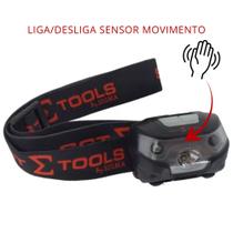 Lanterna de Cabeça LED Recarregável 5W SGT com Sensor de Movimento para Trilha e Pesca