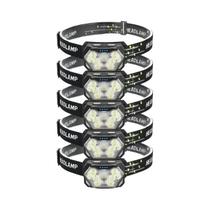 Lanterna De Cabeça LED Recarregável À Prova d'Água 2000 Lúmens Com Sensor De Movimento USB Para