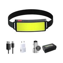 Lanterna De Cabeça LED Recarregável À Prova d'Água Com Bateria De 1200mAh, Lanterna De Camping USB-C Lanterna De Cabeça LED Recarregável À Prova d'Água Com Bateria De 1200mAh, Lanterna De Camping USB-C