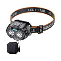 Lanterna De Cabeça LED Recarregável À Prova d'Água Com Sensor Para Pesca, Camping, Caminhadas E Lanterna De Cabeça LED Recarregável À Prova d'Água Com Sensor Para Pesca, Camping, Caminhadas E