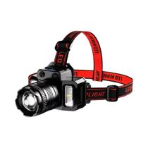 Lanterna De Cabeça LED Recarregável À Prova d'Água, Portátil, Com Zoom E Bateria Embutida Para Pesca