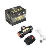 Lanterna De Cabeça LED Recarregável À Prova d'Água USB Para Camping E Pesca Lanterna De Cabeça LED Recarregável À Prova d'Água USB Para Camping E Pesca