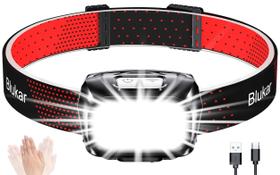 Lanterna de cabeça LED recarregável Blukar 2000 L com sensor de movimento IPX5 Lanterna de cabeça LED recarregável Blukar 2000 L com sensor de movimento IPX5