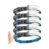 Lanterna De Cabeça LED Recarregável Com Sensor 270 graus Lanterna De Cabeça USB De Feixe Brilhante