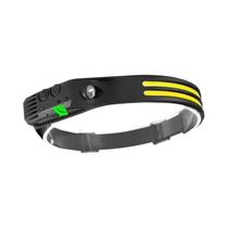 Lanterna De Cabeça LED Recarregável Com Sensor USB COB Para Camping, Pesca E Busca