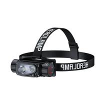 Lanterna De Cabeça LED Sensor Branca Com 3 Interruptores, Bateria 18650 21700, Power Bank USB Tipo C Lanterna De Cabeça LED Sensor Branca Com 3 Interruptores, Bateria 18650 21700, Power Bank USB Tipo C