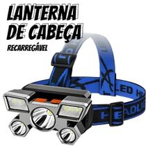 Lanterna de Cabeça LED Super Potente 5 Lâmpadas LT-051 Lanterna de Cabeça LED Super Potente 5 Lâmpadas LT-051