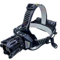 Lanterna De Cabeça Led T12 Usb Jws Com Power Bank - Pesca Lanterna De Cabeça Led T12 Usb Jws Com Power Bank - Pesca