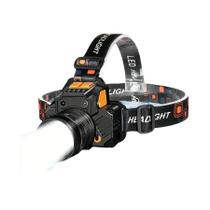 Lanterna De Cabeça LED T6 Recarregável Com Sensor Ultra Brilhante Para Camping, Pesca E Trabalho