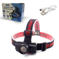 Lanterna de Cabeça LED Tática Militar e Bombeiro Ciclismo Profissional