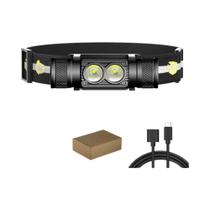 Lanterna De Cabeça LED Tipo-C 18650 Para Pesca, Caça E Camping Lanterna De Cabeça LED Tipo-C 18650 Para Pesca, Caça E Camping