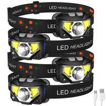 Lanterna de Cabeça LHKNL 4 Unidades Ultra Brilhante LED Recarregável Lanterna de Cabeça LHKNL 4 Unidades Ultra Brilhante LED Recarregável