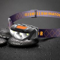 Lanterna De Cabeça Mini LED À Prova d'Água Com 3 Modos E Faixa De Cabeça, Alimentada Por Pilhas AA