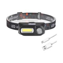 Lanterna De Cabeça Mini Portátil USB Recarregável XPE COB LED Para Camping Ao Ar Livre Pesca Com