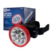 Lanterna de Cabeça ou Capacete Recarregável 9 Leds MBtech