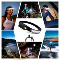 Lanterna de Cabeça para Andar à Noite com 5 Modos de Iluminação