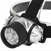 Lanterna de cabeça para ciclista camping elástico pilha 9 leds exclusivo durável - Filó Modas