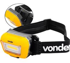 Lanterna De Cabeça Recarregável - 8075050200 Vonder Lanterna Amarelo