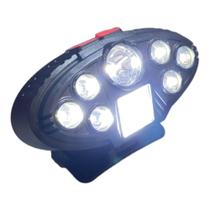 Lanterna de cabeça RECARREGÁVEL c/ 7 LED premium pesca T23 - raffs