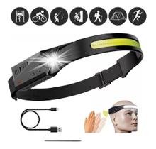 Lanterna De Cabeça recarregável Corrida Mecânico Camping Profissional Led 350 Lúmens