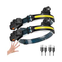 Lanterna De Cabeça Recarregável De Indução XPG COB 20000 Lumens Com 6 Modos Para Corrida E Camping