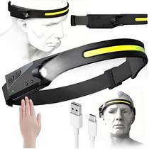 Lanterna De Cabeça Recarregável Led Potente Ajustável Usb Lanterna De Cabeça Recarregável Led Potente Ajustável Usb