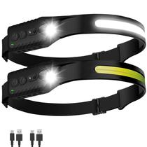 Lanterna de Cabeça Recarregável Nessciera 2 Unidades 400 Lúmens USB-C Lanterna de Cabeça Recarregável Nessciera 2 Unidades 400 Lúmens USB-C