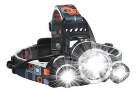 Lanterna De Cabeça Recarregável Profissional C/ 3 Leds Forte Lanterna De Cabeça Recarregável Profissional C/ 3 Leds Forte