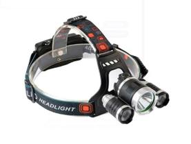 Lanterna De Cabeça Recarregável Tres Modos de Luz Cree T6