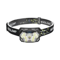 Lanterna De Cabeça Recarregável USB Com 9 LEDs E Sensor De Movimento Para Pesca, Camping E Trabalho