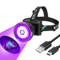 Lanterna de Cabeça UV LUMENSHOOTER H1 Recarregável Luz Negra 385nm