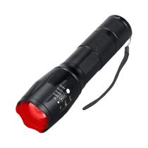 Lanterna De Caça LED Verde Vermelha Branca Zoomável À Prova d'Água Para Camping E Pesca